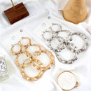 Statement Sliver/Gold Color Big Bamboo Circle Hoop Earrings For Women Hip Hop Large Celebrity Basketball Wives Earrings Hoops