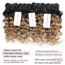 4/6 Bundles 50 g / pc T 1B 27 Honey Blonde Ombre Brasileño Onda de agua Marrón Negro Remy Cabello humano Bob corto Estilo MOGUL HAIR