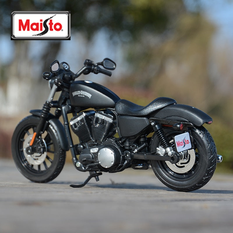 Maisto 1:12 Harley Davidson 2014 Sportster Iron 883 vehículos fundidos a presión coleccionables pasatiempos juguetes modelo de motocicleta