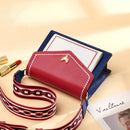 FOXER Brand Women Messenger Crossbody Bag Lady Colorful Panelled Flap Designer Shoulder Bag Small Split Leather Purse for Female
