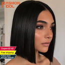 Moda IDOL 10 pulgadas Bob pelucas pelo lacio pelucas de encaje para mujeres pelucas Cosplay resistente al calor pelo falso sintético envío gratis