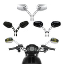 Espejos retrovisores laterales universales para motocicleta de 8MM para Harley Road King Touring XL883 Sportster 1200 Fatboy Dyna Chopper Softail