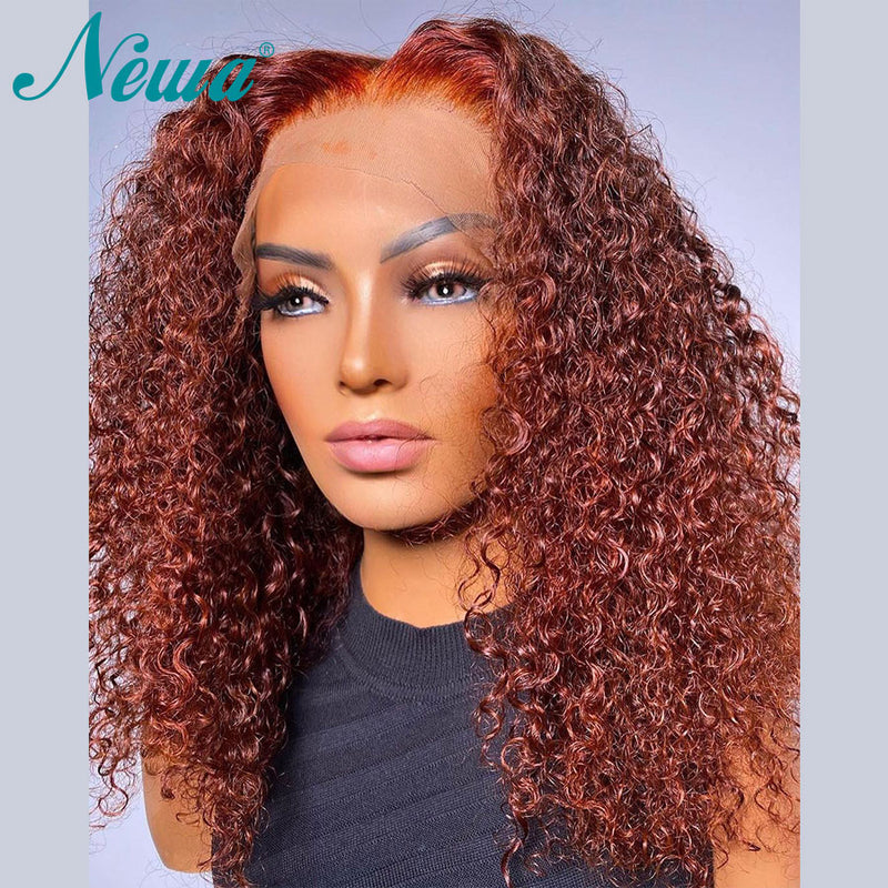 10A Newa Kurze Bob Perücke Ombré Lockiges Echthaar Perücke Vorgezupft 13x6 Brasilianische Lace Front Perücke Highlight 4x4 Closure Perücken für Frauen