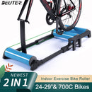 Indoor Bicycle Roller Home Trainer Mountain Road Bike Roller Stationary Bike Stand Exercise For 24-29" 700C Cycling Trainer