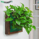 Kreative dekorative Hängetöpfe Hydrokultur Holz Blumenkasten Fotorahmen Blumentopfhalter Vertikale Gartenwand Kunststoff Pflanzer