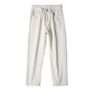 FINEWORDS Autumn Korean Apricot Harem Boyfriend Jeans Women Beige Jeans Vintage Casual Wide Leg Boot Cut Denim Pants