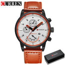 Reloj de cuarzo Curren para hombre, relojes de cuero de lujo de marca superior para hombre, nuevo reloj Masculino, reloj deportivo informal a la moda, relojes de pulsera para hombre