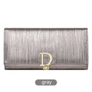 ¡Nuevo diseño 2022! Billeteras para mujer, monedero largo a la moda para teléfono, tarjetero de cuero auténtico de lujo para mujer, Cartera a rayas, Cartera de mujer