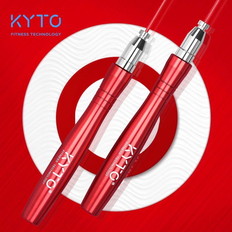 KYTO Jump Rope High-Speed Skipping Rope Double Unders Adjustable  for Crossfit MMA Boxing Fitness Skip Workout Training