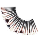 Jessup Makeup Brushes Kit 6-25pcs Black/Rose Gold Powder Foundation Eyeshadow Line Highlighter Concealer Blender Cosmetic Set