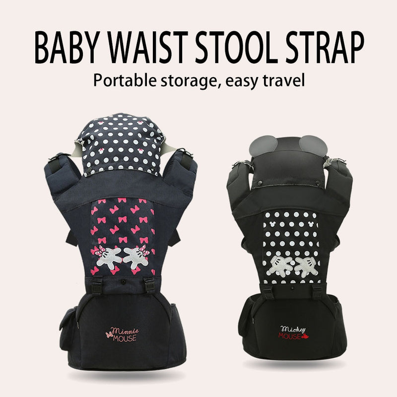 Disney Baby Carrier Baby Cushion Front Sitting Kangaroo Baby Wrap Sling for Baby Travel Multifunction Infant Carrier