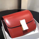 Classic Crossbody Bag Genuine Leather Box Tofu Shoulder Bag for Women 2021 Adjustable Luxury Design Flap Crossbody Bag with Lock