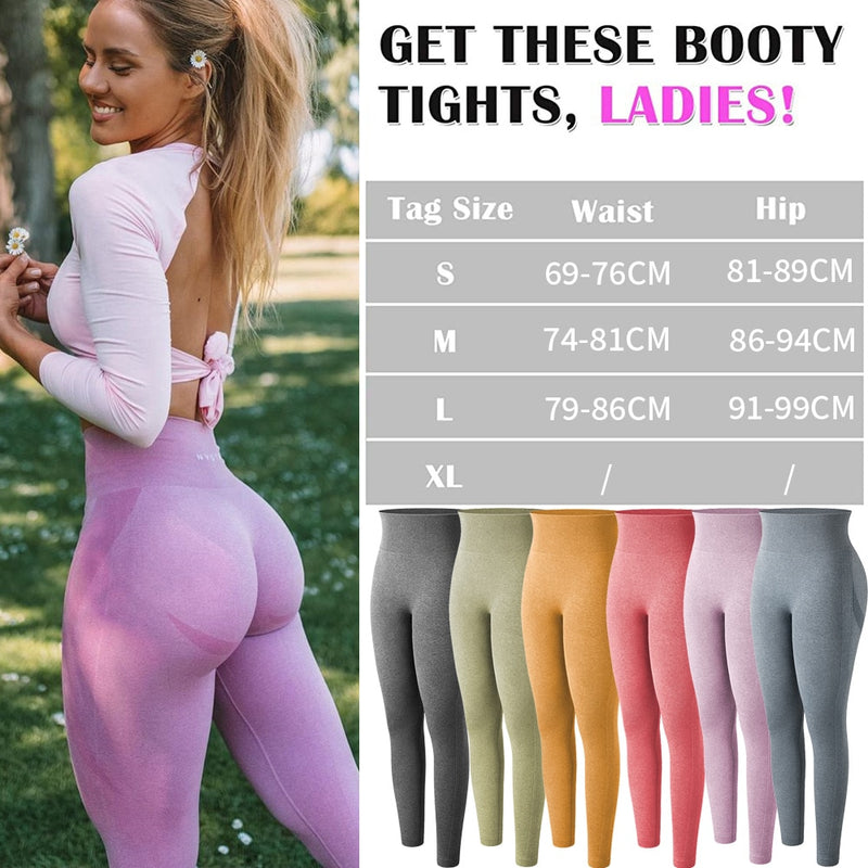 Damen Sporthose Hohe Taille Nahtlose Leggings Damen Fitness Bauchkontrolle Hose Sport Leggings Gym Hohe Taille Dünne Leggings