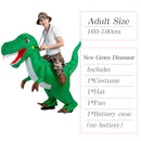 Velociraptor T REX mascota disfraz inflable para niños Anime disfraces de Halloween dinosaurio regalo de cumpleaños para fiesta Cosplay soplar