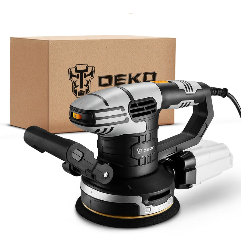 DEKO 350W/450W Random Orbit Sander Machine with 125mm Sandpaper Dust Collection Polisher (DKSD125J1/DKSD150J2)