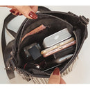 DIINOVIVO, bolso de hombro con borlas para mujer, bolso de mensajero con remaches Punk para mujer, bolso de cubo pequeño, bolsos cruzados para mujer, bolso para mujer WHDV1213
