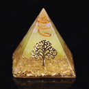 Orgonite Pyramid Tree Of Life Energy The Lucky Ceregat Pyramid Energy Converter To Gather Wealth And Prosperity Resin Decor