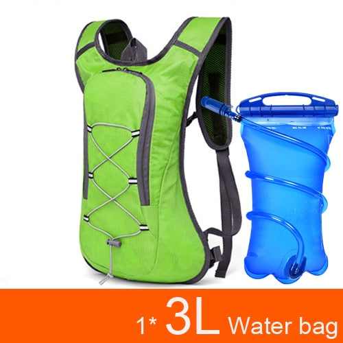 Breathable Ultralight Bicycle Backpack Running Vest Bag Cycling Marathon Portable Hydration Pack Bag option 3L Water Bladder