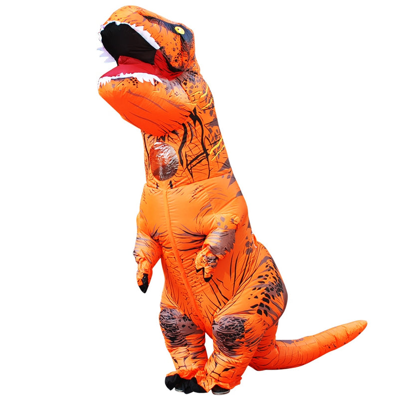 Disfraz inflable de dinosaurio t-rex caliente Purim fiesta de Halloween Cosplay disfraces mascota dibujos animados Anime vestido para niños adultos