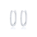 CANNER 100% Plata de Ley 925 lujo CZ cristal círculo redondo aro pendientes para mujer Piercing pendientes plata 925 joyería