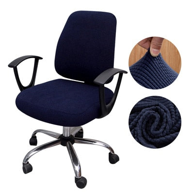 Thicken Solid Office Computer Chair Cover Spandex Split Seat Cover Universal Office Anti-dust Armchair Cover