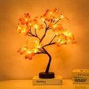 Luz de noche de alambre de cobre LED, luces de hadas de árbol, decoración del hogar, lámpara de noche, funciona con batería USB para dormitorio, lámpara de mesita de noche