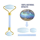 Opal Jade Massage Roller Gouache Scraper Set Natural Gouache Stone Face Lifting Tool Massager For Facial Gua Sha Anti Wrinkle