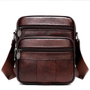 WESTAL Men's Shoulder Bag Casual Genuine Leather Messenger Bag Mini Men's Crossbody Bag Small Men's Sling Bag for Phone 7362