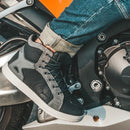 SCOYCO Motorcycle Boots Men Casual Shoes Microfiber Leather Moto Motocross Riding Boots 4 Seasons Motorbike Shoes Riding Shoes