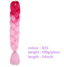 Black Star Hair Ombre Jumbo Extensiones de cabello trenzado Trenzas retorcidas de 24 pulgadas Fibra de cabello sintético para trenzado retorcido para mujeres