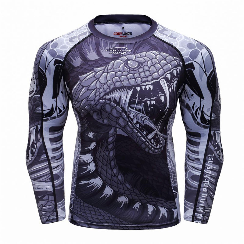 MMA T-Shirt Herren Rashguard Jiu Jitsu Bjj T-Shirt Langarm Fitness Muay Thai Boxsport Pullover Mma Rashguard Boxtrikot