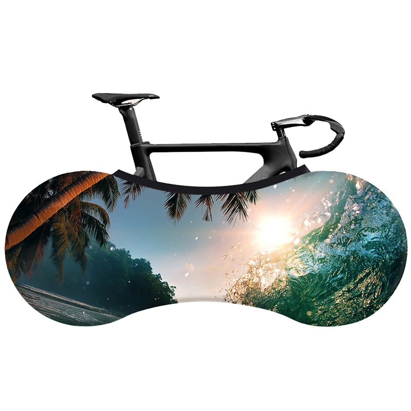 HSSEE beach series bicycle dust cover elastic fabric road bike indoor bicycle dust cover 26"-29" 700c bicycle accessories