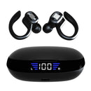 TWS Bluetooth Earphones With Microphones Sport Ear Hook LED Display Wireless Headphones HiFi Stereo Earbuds Waterproof Headsets