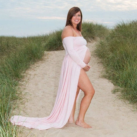 Vestidos largos de maternidad para sesión de fotos gasa vestido de embarazo accesorios de fotografía Maxi vestido para mujeres embarazadas ropa 2020