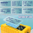 Original AUTOOL BT380 Car Battery Tester 12V CCA2400 Battery Charging Cranking Test Analyzer 220V 110V Vehicle Power Bank