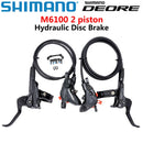 SHIMANO DEORE M6100 2 piston M6120 4 piston Brake MTB Mountain Bikes Hydraulic Disc Brake MTB BR BL-M6100 DEORE Brake Left Right