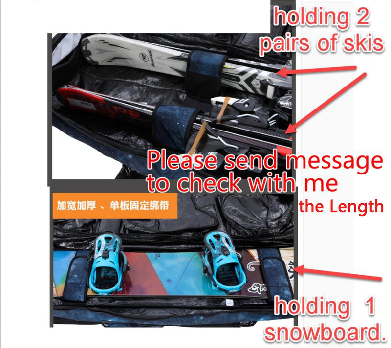 146/155/165CM (inside dimension) Snowboard/Skis Bag Without Wheels |   Skis Bag   Snowboard Backpack a7347