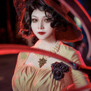 YOYOCOS Lady Dimitrescu Cosplay Kostüm Chatelain Alcina Biohazard Comtesse Sexy Cosplay Halloween Party Lady Vampire Halskette