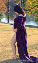 Lange Umstandskleider für Fotoshooting Chiffon Schwangerschaftskleid Fotografie Requisiten Maxikleid Kleid für schwangere Frauen Kleidung 2020