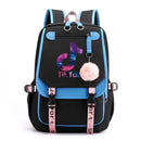 TikTok Backpack Luminous School Bags For Teenagers Boys Girls Laptop Backpack Large Capacity Travel Mochila Escolar