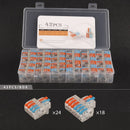 Mini TYPE Boxed 2/3 pin Quick Push-In Wire Connector Universal Compact Terminal Block Small Led Light Cable Splitter connectors