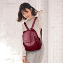 LANYIBAIGE Women Leather Backpacks Female Shoulder Bag Ladies Bagpack Vintage School Bags For Girls Travel Back Pack Sac A Dos