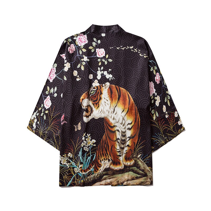 Spring Autumn Japanese Traditional Haori Samurai Oriental Yukata Clothing кимоно японский стиль High-quality Daily Street Wear