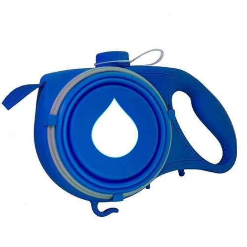 Hundeleine mit Wasserflaschennapf, tragbare Nylon-Haustierleine für Hunde, Katzen, Outdoor, Wandern, Reisen, Haustier, Zugseil, Hundezubehör