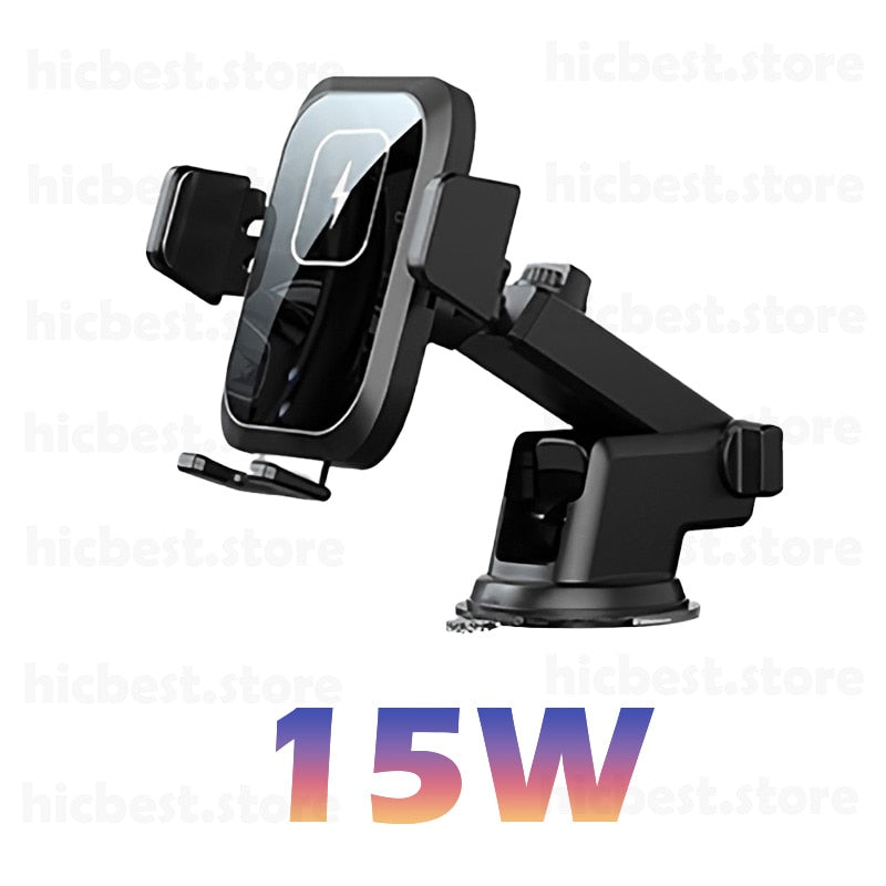 15W Wireless Car Charger Handyhalter für iPhone Wireless Charging Auto Induktionsladegerät Halterung für iPhone 12 SE 11 8 Samsung S20