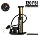 WEST BIKING 120PSI Bicycle Pump Fit Presta Schrader Aluminum Alloy Bike Inflator Foot Pedal Portable Floor Air Inflator Pump
