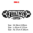 Große 73 cm x 104 cm Fitness-Zitat-Vinyl-Wandaufkleber für Fitnessstudios, Dekor, Fitnessraum-Aufkleber, motivierende Frse-Vinyl-Wandaufkleber