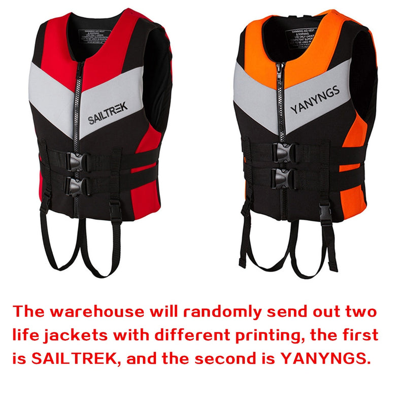 Water Sports Fishing Water Ski  Vest Kayaking Boating Swimming Drifting Safety Vest Adults Life Jacket Neoprene Safety Life Vest