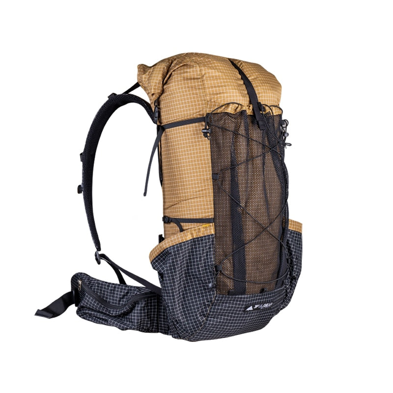 3F UL GEAR Qi Dian Pro Mochila de senderismo Paquete de camping ultraligero Mochila de viaje Mochilas de trekking 46 + 10L