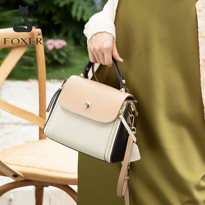 FOXER, bolsos de hombro para mujer, bolsos cruzados, bolso cruzado a la moda, bolso elegante de gran capacidad, bolso de mensajero mediano para mujer